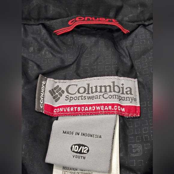 COLUMBIA Convert Insulated Waterproof Winter Ski Snowboard Pants Kids Boys 10/12 - Picture 14 of 15